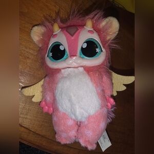 Magic Mixies Interactive Pink Mixie Plush Lights & Sounds Doll Works 6-7”